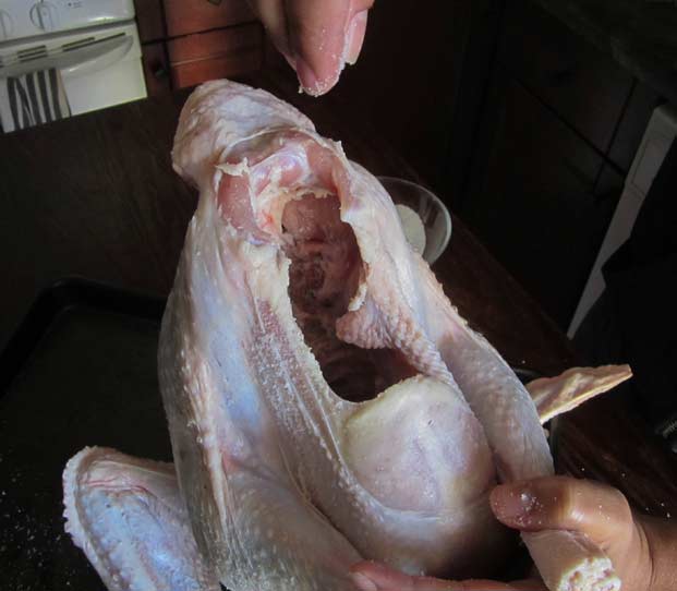 Complete Guide 7 - Salting the Inside of the Turkey