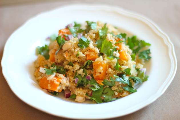 Quinoa Salad with Roasted Squash, Beans, and Ancho Chile Vinaigrette Quinoa Salad with Roasted Squash, Beans, and Ancho Chile Vinaigrette